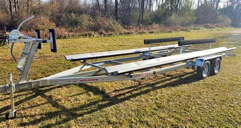 <strong>Pontoon Trailer 24</strong>' or 22'galvanized tandem axle. . Used 24 pontoon trailer for sale